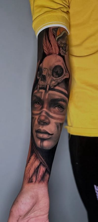 Black and grey realism piece by Avelino
