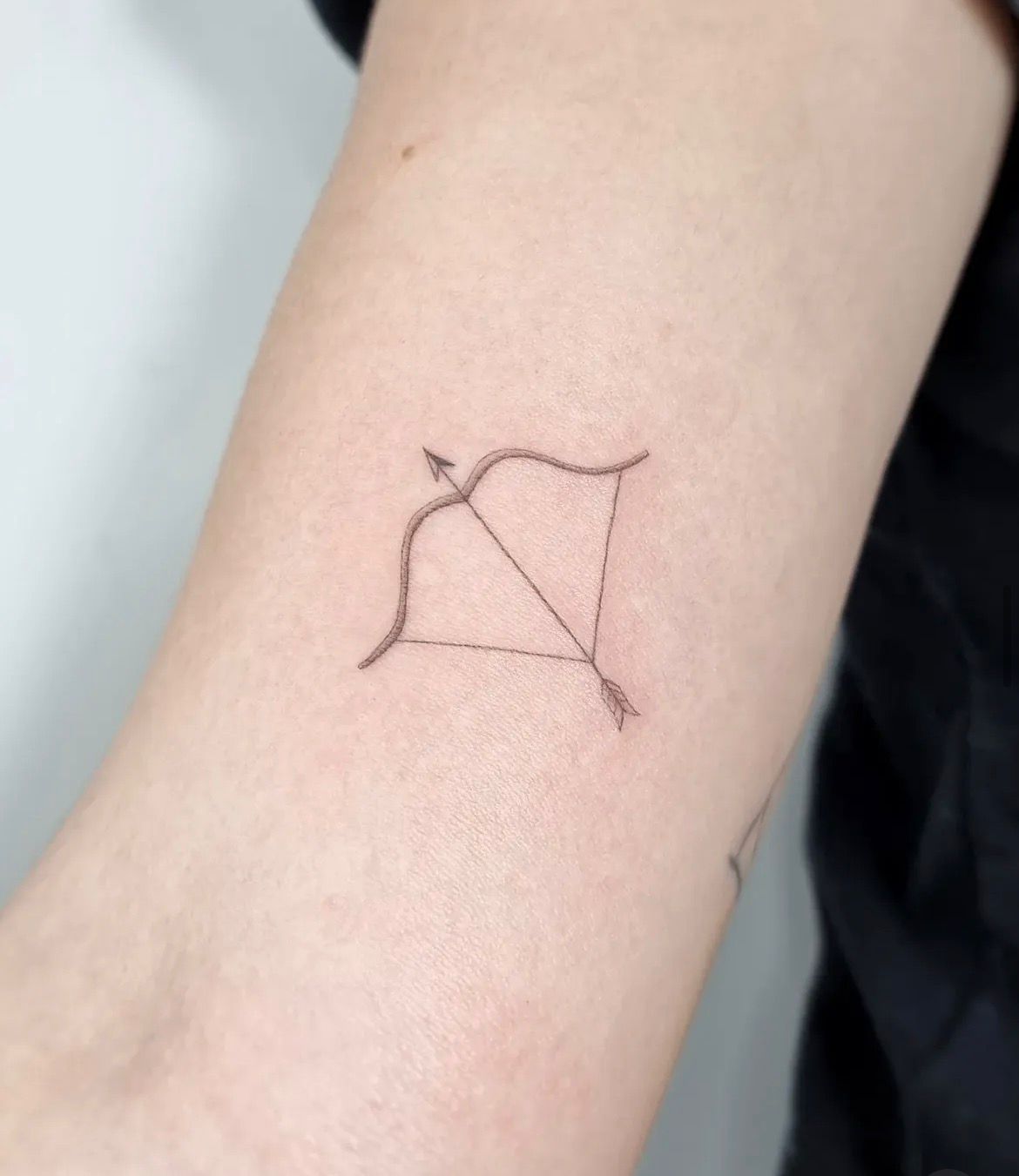 Fine line nature tattoo by May