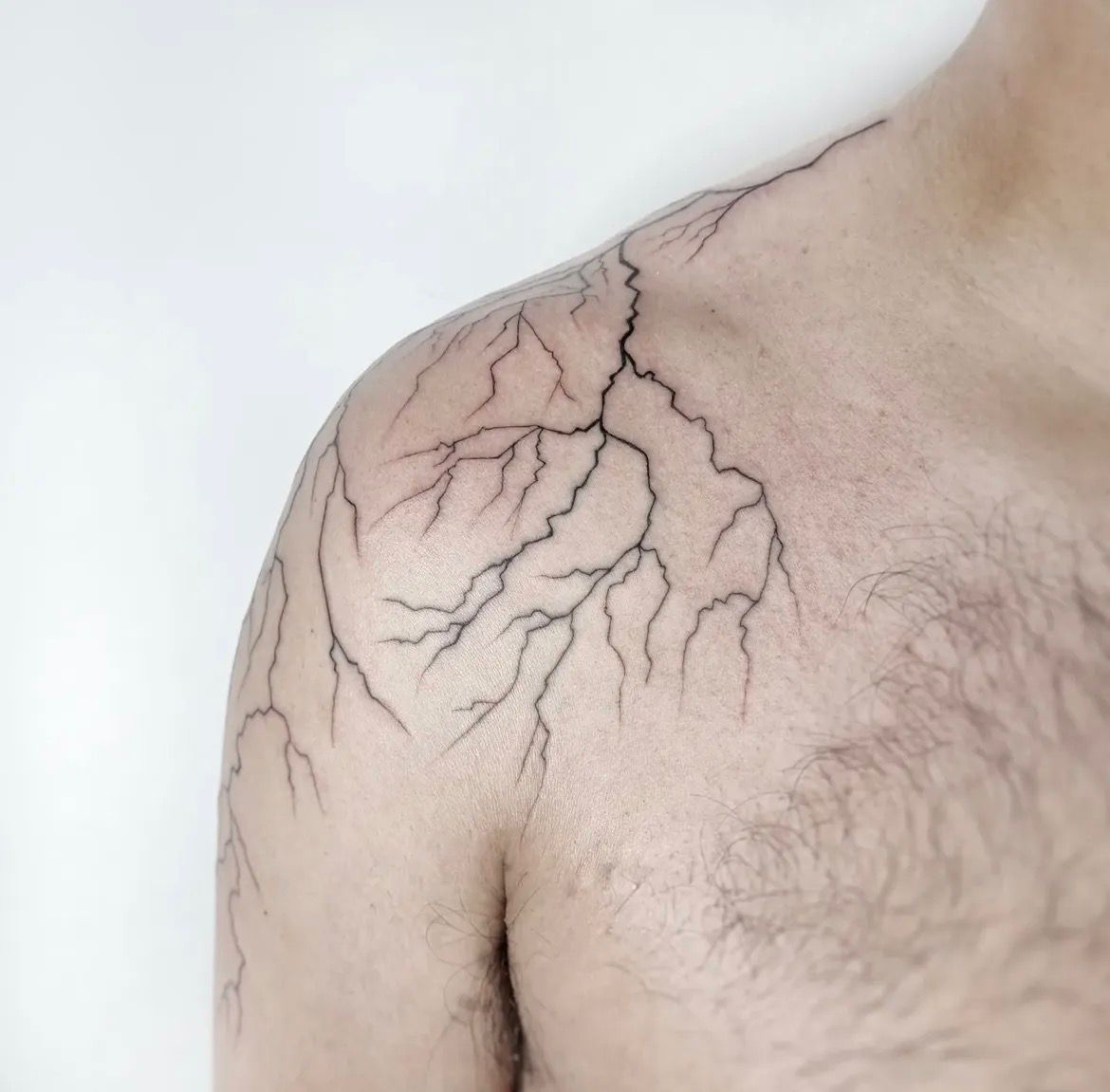 Fine line illustrative tattoo by May