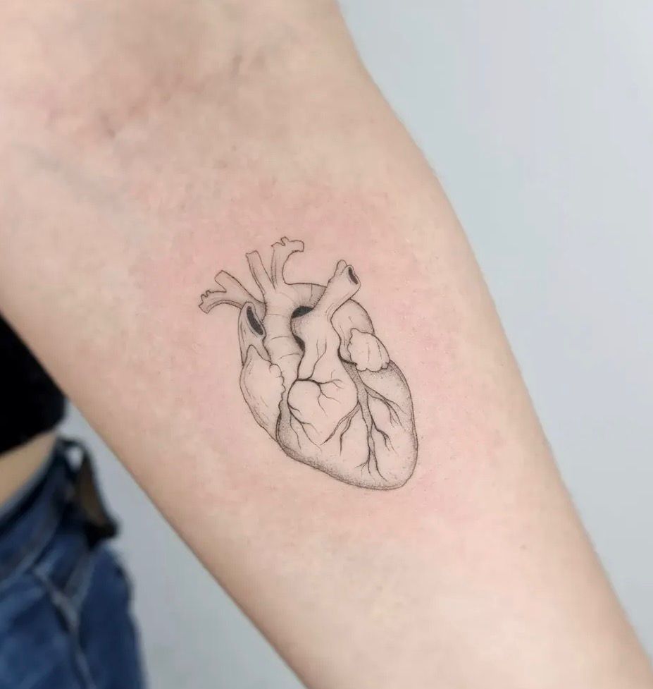 Fine line art tattoo by May